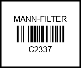 C2337 MANN Фильтр воздушный c2337 mann-filter – купить в Омске. Цены, характеристики, фото в интернет-магазине autotoot.ru