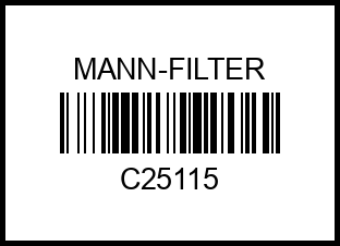 фильтр c25115 mann-filter – купить в Омске. Цены, характеристики, фото в интернет-магазине autotoot.ru