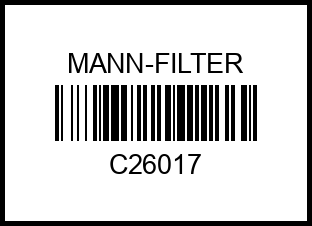 Фильтр воздушный c26017 mann-filter – купить в Омске. Цены, характеристики, фото в интернет-магазине autotoot.ru