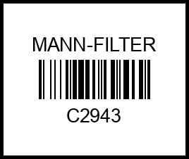 Фильтр воздушный c2943 mann-filter – купить в Омске. Цены, характеристики, фото в интернет-магазине autotoot.ru