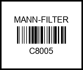 фильтр воздушный! H60.5 D84 d55 \ c8005 mann-filter – купить в Омске. Цены, характеристики, фото в интернет-магазине autotoot.ru