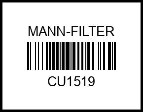 Фс MANN CU 1519 (Hyunday Getz) (5 шт/уп) В cu1519 mann-filter – купить в Омске. Цены, характеристики, фото в интернет-магазине autotoot.ru