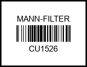 Фс MANN CU 1526 (Subaru) (5 шт/уп) В cu1526 mann-filter – купить в Омске. Цены, характеристики, фото в интернет-магазине autotoot.ru