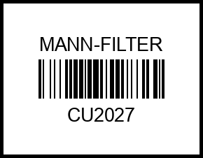 Фс MANN CU 2027 (SUZUKI Liana) (5 шт/уп) cu2027 mann-filter – купить в Омске. Цены, характеристики, фото в интернет-магазине autotoot.ru