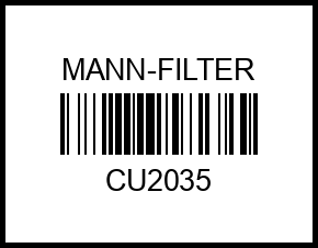 Фильтр салона TOYOTA Avensis II (T25), Corolla IX (E12/E13), Corolla IX Verso cu2035 mann-filter – купить в Омске. Цены, характеристики, фото в интернет-магазине autotoot.ru