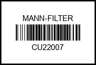 Фс MANN CU 22 007 (Nissan Tiida >08, NV200 >09) (5 шт/уп) CU22007 cu22007 mann-filter – купить в Омске. Цены, характеристики, фото в интернет-магазине autotoot.ru