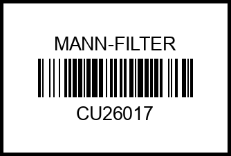 Фильтр салона HYUNDAI Grandeur / Azera 11-, Santa Fe III / Grand Santa Fe 12-, Sonata VI (YF) 09-, KIA MOTORS Optima (TF) 12- cu26017 mann-filter – купить в Омске. Цены, характеристики, фото в интернет-магазине autotoot.ru