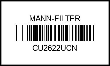 CU2622-UCN MANN Фильтр салона (Уценка) cu2622ucn mann-filter – купить в Омске. Цены, характеристики, фото в интернет-магазине autotoot.ru