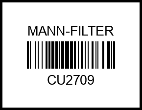Фс MANN CU 2709 MMC Galant VI (00-04) (5 шт/уп) В cu2709 mann-filter – купить в Омске. Цены, характеристики, фото в интернет-магазине autotoot.ru