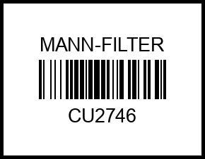 Фс MANN CU 2746 (FORD Maverick II, MAZDA Tribute) (5 шт/уп) cu2746 mann-filter – купить в Омске. Цены, характеристики, фото в интернет-магазине autotoot.ru