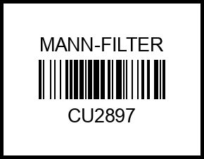 Фс MANN CU 2897 (Chrysler Crossfire; Mercedes Benz E, C) (5 шт/уп) cu2897 mann-filter – купить в Омске. Цены, характеристики, фото в интернет-магазине autotoot.ru