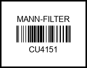Фс MANN CU 4151 (Opel Vectra-B 95-02) В cu4151 mann-filter – купить в Омске. Цены, характеристики, фото в интернет-магазине autotoot.ru