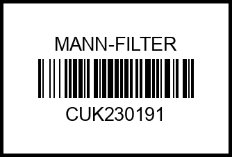 CUK23019/1 MANN Фильтр салона угольный cuk230191 mann-filter – купить в Омске. Цены, характеристики, фото в интернет-магазине autotoot.ru