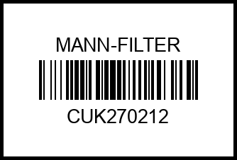CUK27021-2 MANN Фильтры салона (компл. 2шт) уголь cuk270212 mann-filter – купить в Омске. Цены, характеристики, фото в интернет-магазине autotoot.ru