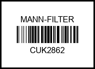 Фс MANN CUK 2862 (Audi a3 96-03, TT 98-06, SKODA Octavia I >96, VW Bora 98-05, G) (5 шт/уп) cuk2862 mann-filter – купить в Омске. Цены, характеристики, фото в интернет-магазине autotoot.ru