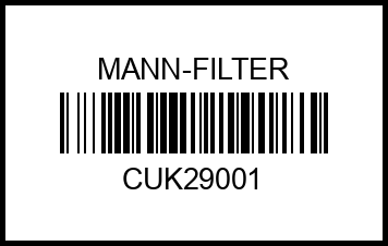 Деталь cuk29001 mann-filter – купить в Омске. Цены, характеристики, фото в интернет-магазине autotoot.ru