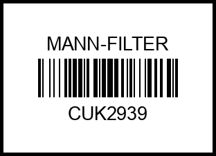 Фильтр салона MANN-FILTER CUK2939 cuk2939 mann-filter – купить в Омске. Цены, характеристики, фото в интернет-магазине autotoot.ru
