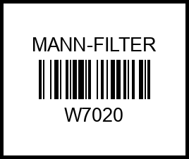 фильтр w7020 mann-filter – купить в Омске. Цены, характеристики, фото в интернет-магазине autotoot.ru