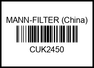 CUK2450 MANN-FILTER (China) Фильтр салона cuk2450 mann-filter%20(china) – купить в Омске. Цены, характеристики, фото в интернет-магазине autotoot.ru