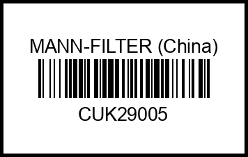 CUK29005 MANN-FILTER (China) Фильтр салона cuk29005 mann-filter%20(china) – купить в Омске. Цены, характеристики, фото в интернет-магазине autotoot.ru