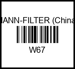 W67/1 MANN-FILTER (China) Фильтр масляный w67 mann-filter%20(china) – купить в Омске. Цены, характеристики, фото в интернет-магазине autotoot.ru