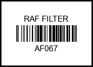Фильтр воздушный RAF Filter AF067 af067 raf%20filter – купить в Омске. Цены, характеристики, фото в интернет-магазине autotoot.ru