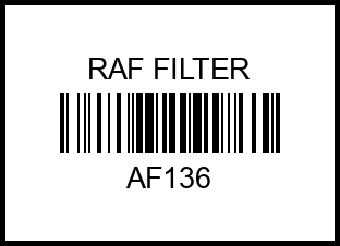 Фильтр воздушный RAF Filter AF136 af136 raf%20filter – купить в Омске. Цены, характеристики, фото в интернет-магазине autotoot.ru