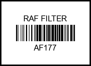 Фильтр воздушный RAF Filter AF177 af177 raf%20filter – купить в Омске. Цены, характеристики, фото в интернет-магазине autotoot.ru