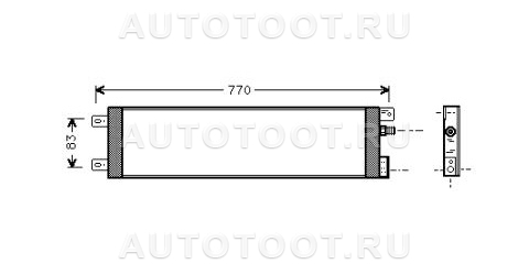Радиатор кондиционера -  для DODGE CARAVAN