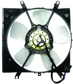 Дифузор радиатора в сборе (мотор+вентилятор+рамка)