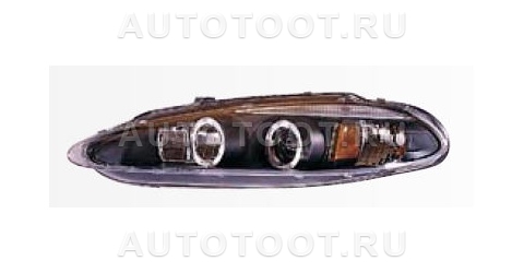 Фара левая+правая (комплект, тюнинг, линзованная, с ободками, внутри черная) -  для DODGE INTREPID