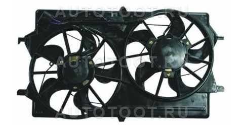 Мотор + вентилятор радиатора охлаждения (с корпусом, 2 вентилятора) - 2999359SX Stellox для FORD FOCUS