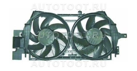 Мотор + вентилятор радиатора охлаждения (с корпусом, 2 вентилятора) -   для RENAULT LAGUNA