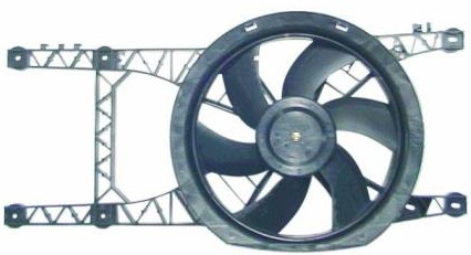 Мотор+вентилятор радиатора охлаждения АТ (с корпусом, без кондиционера)