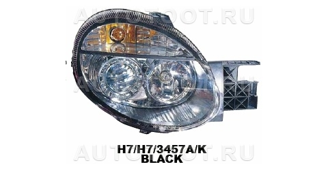 Фара левая+правая (комплект, тюнинг, линованная, внутри хром) -  для DODGE NEON