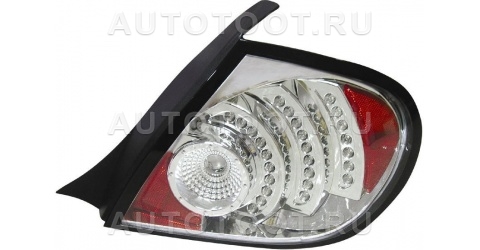 Фонарь задний левый+правый (комплект, тюнинг, диодные, внутри черные с хромом) -  для DODGE NEON