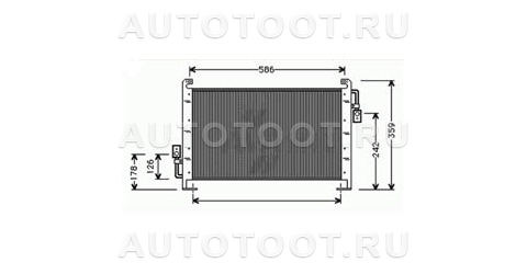 Радиатор кондиционера -  для DODGE NEON