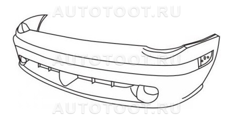 Бампер передний (с отверстиями под противотуманные фары) -  для DODGE NEON