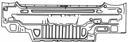 Панель багажника (нижняя)