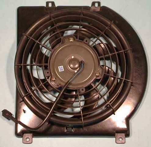 Диффузор радиатора охлаждения в сборе (мотор+вентилятор)