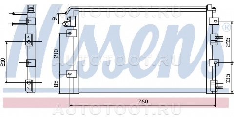 Радиатор кондиционера -  для DODGE STRATUS