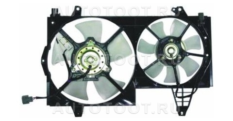 Диффузор радиатора охлаждения в сборе (мотор+вентилятор) -   для VOLVO S40, VOLVO V40