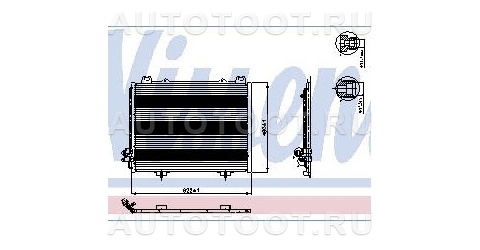 Радиатор кондиционера - 0570 ZEN для MERCEDES E-CLASS